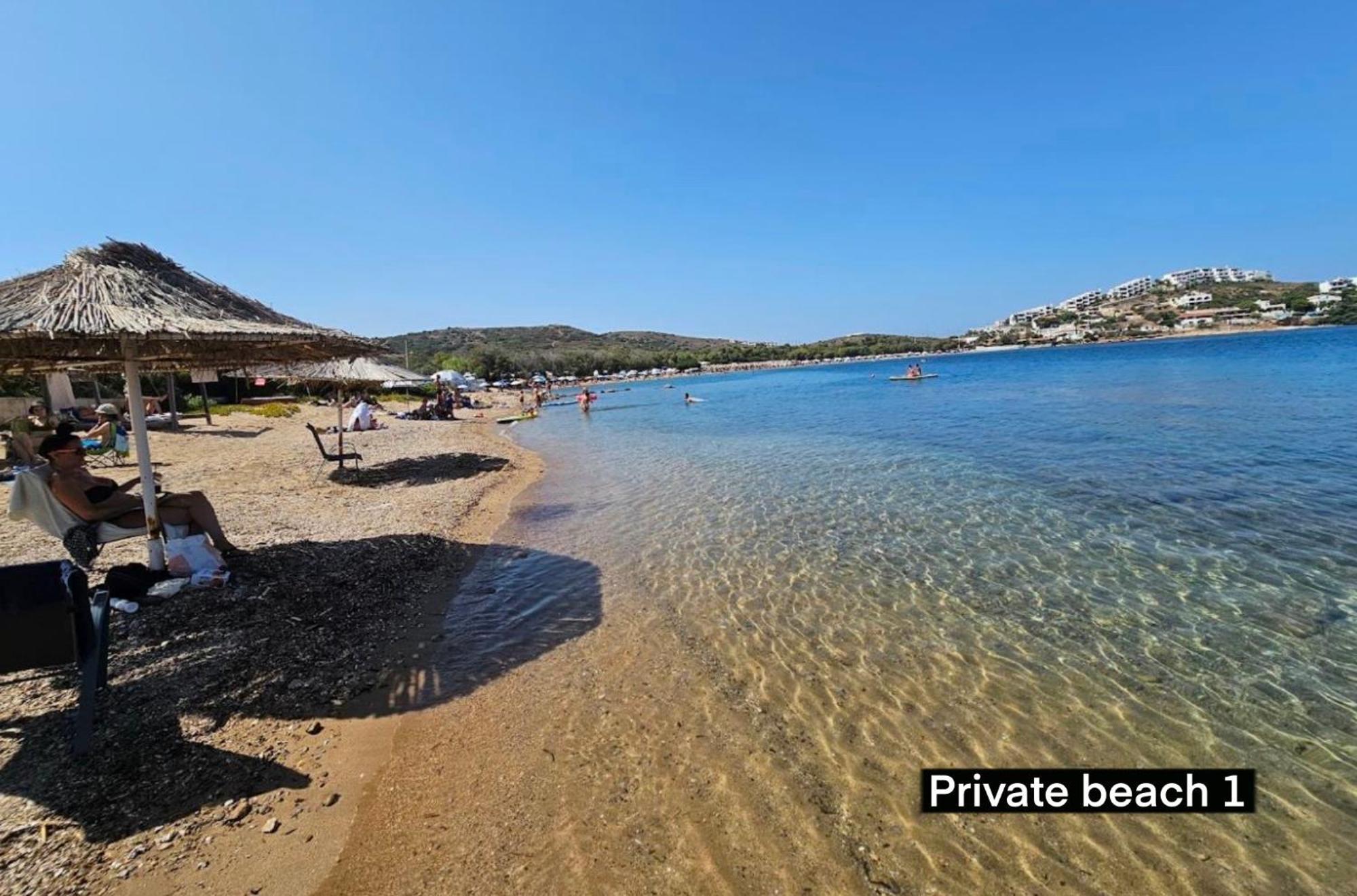 Sounio - Waterfront Luxury Spa Villa Pounta Zeza 170 Sqm On Private Beach Суніон Екстер'єр фото